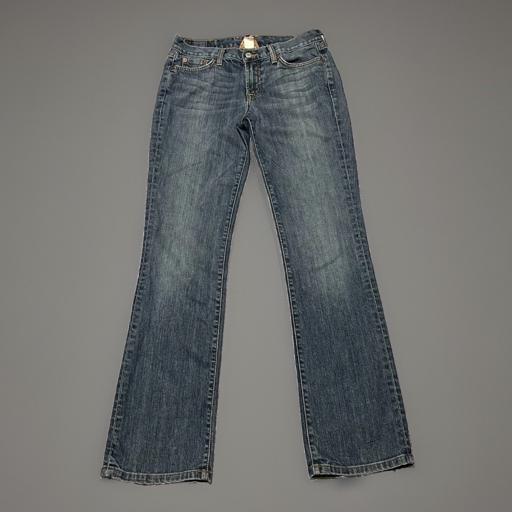 Lucky Brand Womens Blue Jeans by Gene Montesano Classic Rider Boot 8 / 29